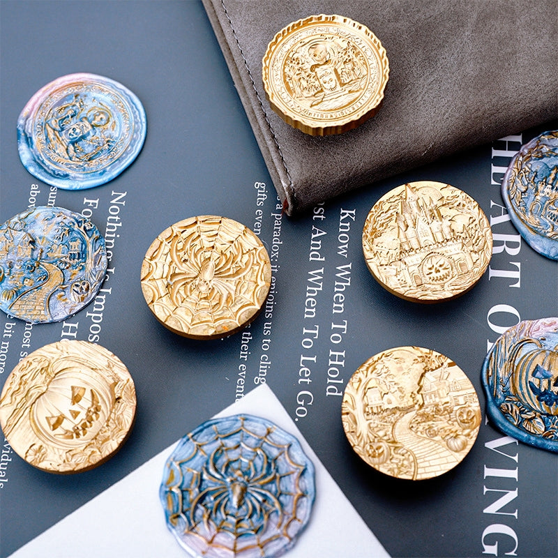 3D Relief Halloween Wax Seal Stamps (5 Designs) b4