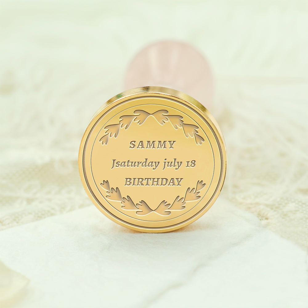 Birthday Bliss Custom Wax Seal Stamp - Style 22 22-3