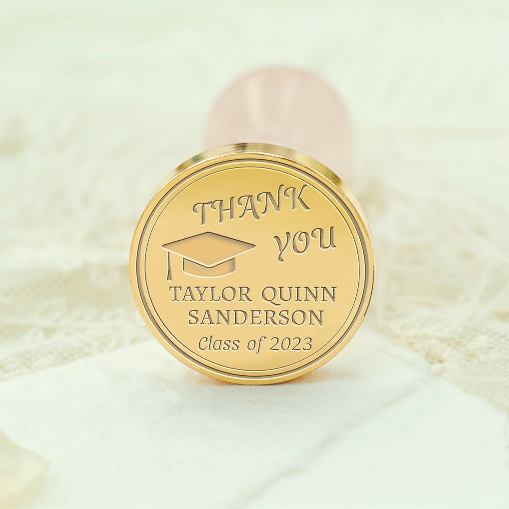 Happy Graduation Custom Wax Seal Stamp - Style 13 13-3